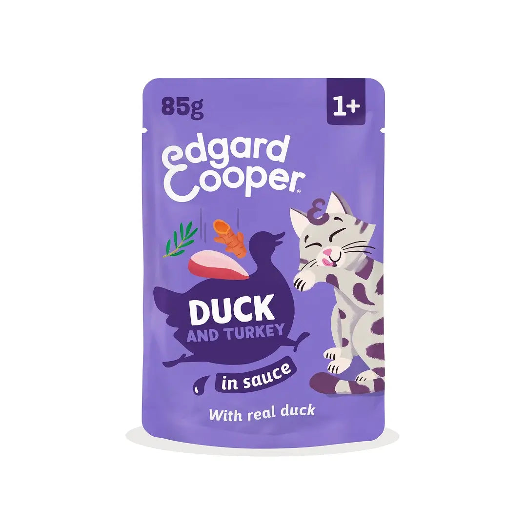 Edgard & Cooper Kačica a morka v omáčke pre dospelých, 12x85 g