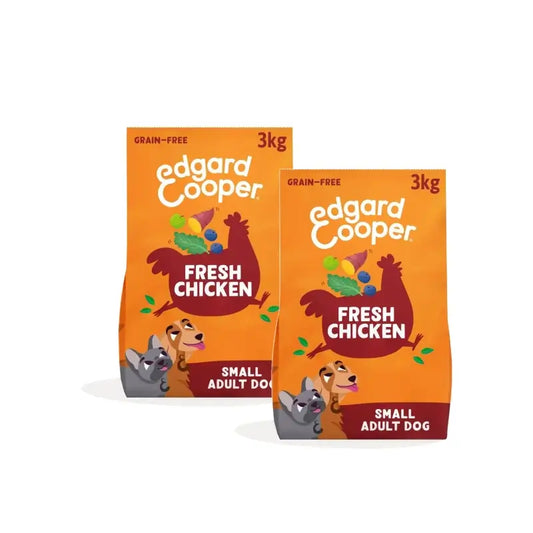 Edgard & Cooper Krmivo pre dospelých psov Mini kuracie, balenie 2 x 3 kg