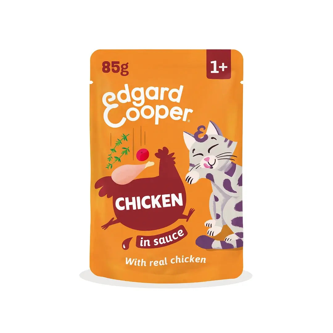 Edgard & Cooper Kuracie mäso v omáčke pre dospelých, 12x85 g