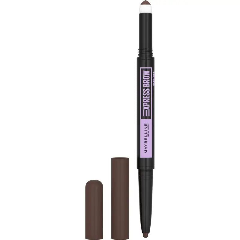 Maybelline New York Automatická ceruzka na obočie Express Brow Satin Duo 04 Dark Brown