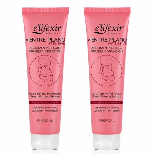 Elifexir sérum na ploché brucho – intenzívny redukčný a spevňujúci prípravok na brucho s účinkom na spaľovanie tukov, 150 ml, balenie po 2 ks