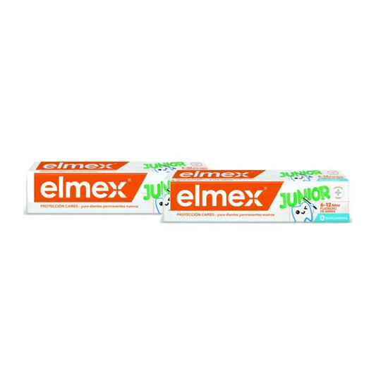 Zubné pasty Elmex Caries Junior, 75 ml, balenie po 2 ks