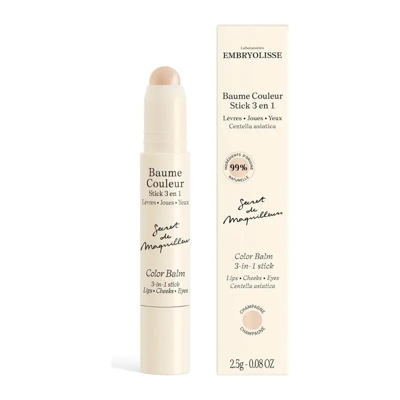 Embryolisse Baume Couleur Stick 3 v 1 Champagne, 2,5 g