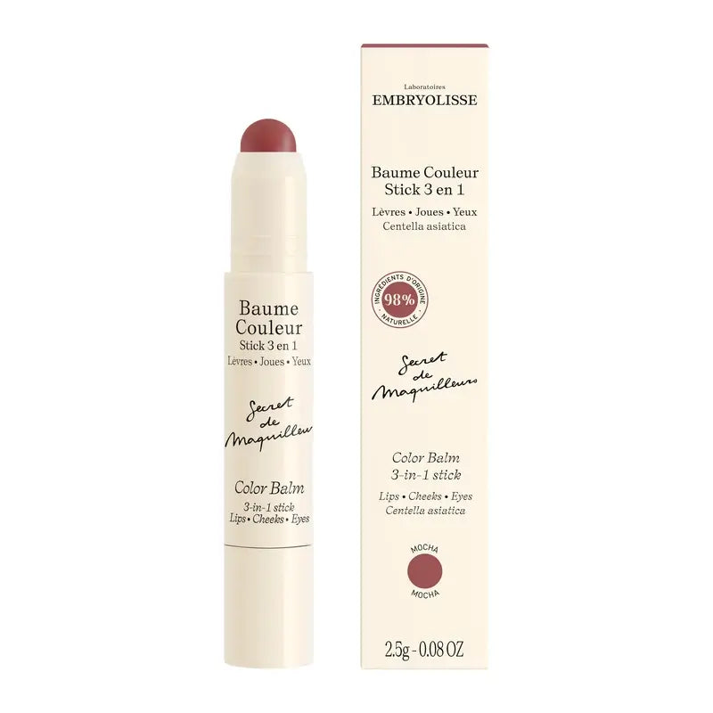 Embryolisse Baume Couleur Stick 3 v 1 Mocha, 2,5 g