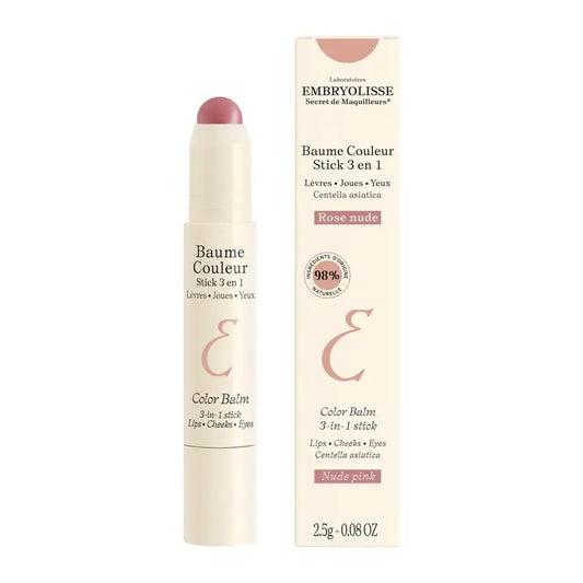 Embryolisse Baume Couleur Stick 3 v 1 Rose Nude, 2,5 g