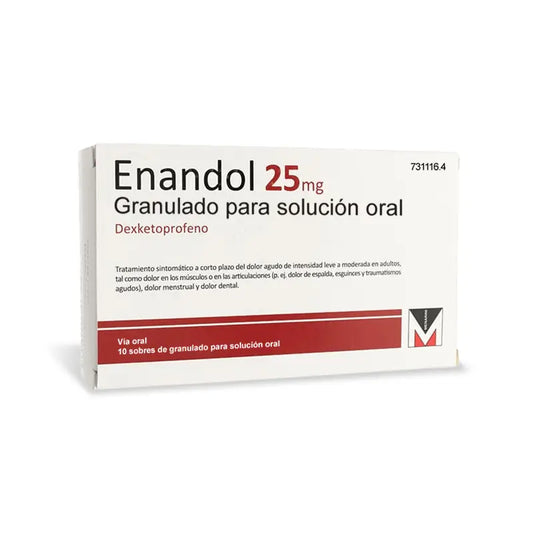 Enandol 25mg, 10 Sachets Granules Granules for Oral Solution