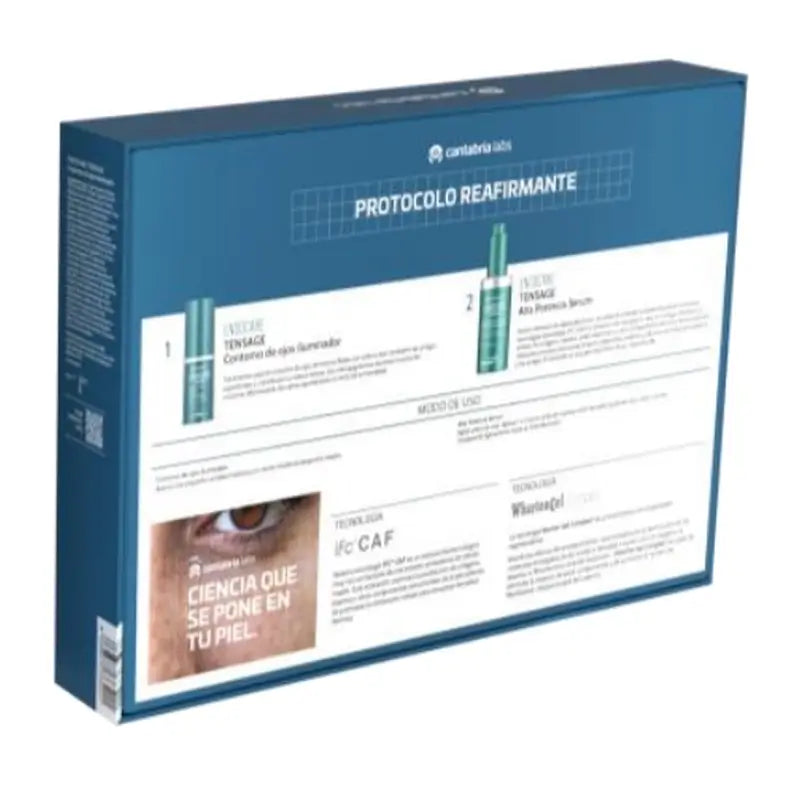 Endocare Sada Tensage High Potency Serum 30 ml + rozjasňujúci očný krém 15 ml + prémiová kozmetická taštička