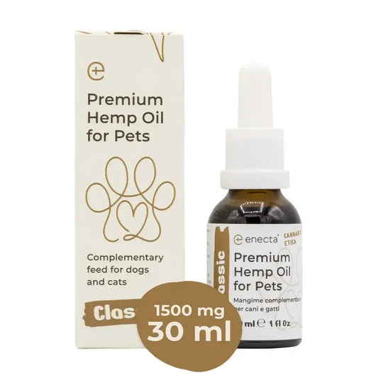Enecta Konopný olej pre domáce zvieratá 1500 mg, 30 ml