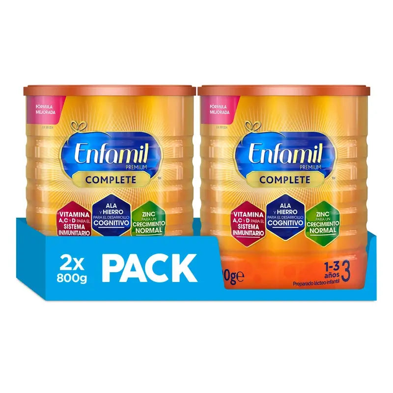 Enfamil Complete 3 Growing-Up Milk, 2 X 800g