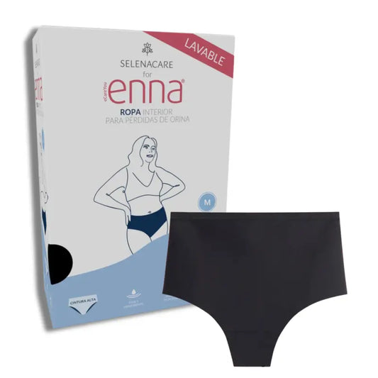 Enna – dámske nohavičky proti inkontinencii s vysokým pásom, 40 ml, veľkosť M, čierne
