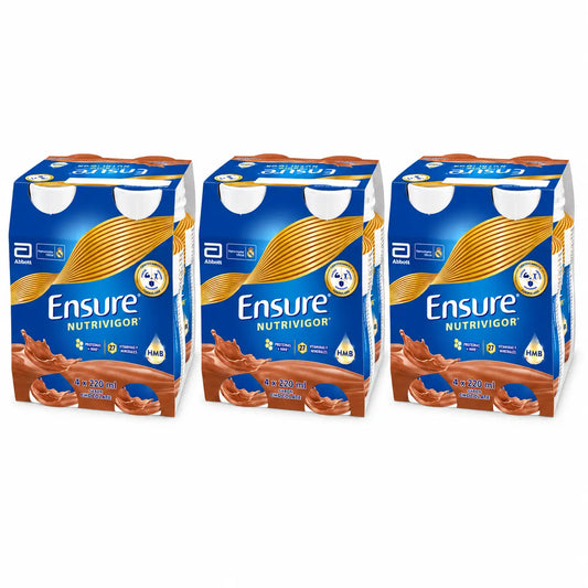 Ensure Nutrivigor Čokoládový kokteil, balenie 12 x 220 ml
