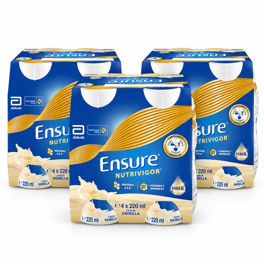 Ensure Nutrivigor Vanilkový kokteil, balenie 12 × 220 ml