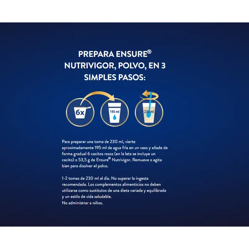 Ensure Nutrivigor Vanilka, plechovky, balenie 2 × 850 g