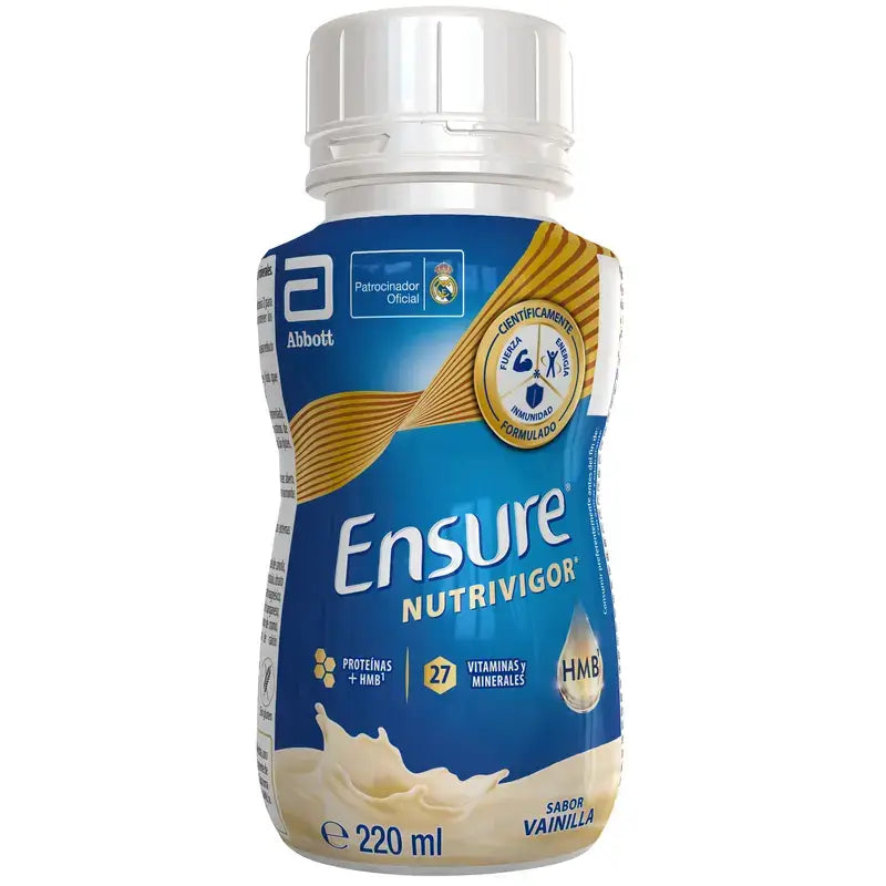 Ensure Nutrivigor Vanilkový nápoj pre dospelých, 4 fľaše po 220 ml