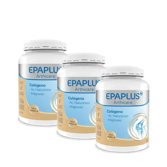 Epaplus Arthicare Kolagén s príchuťou vanilky bez kremíka, 30-dňové balenie, 325 g, balenie po 3 kusoch