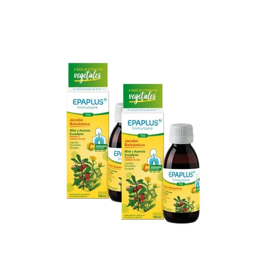 Epaplus Immuncare Sirup proti kašľu pre dospelých s príchuťou citróna 150 ml, balenie po 2 ks