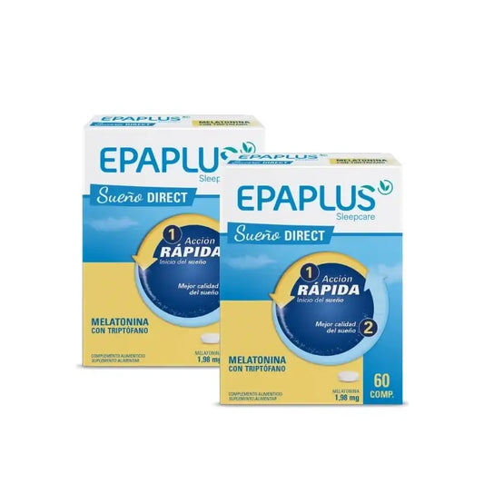 Epaplus Sleepcare Melatonín Direct Tryptofán Plus 60 tabliet, balenie po 2