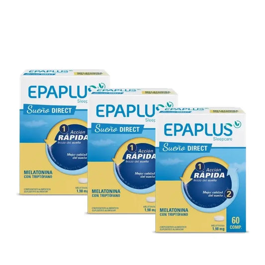 Epaplus Sleepcare Melatonín Direct Tryptofán Plus 60 tabliet, balenie po 3