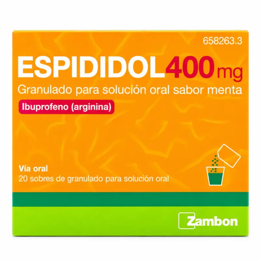Espididol 400 mg granulát na prípravu perorálneho roztoku s príchuťou mäty, 20 vrecúšok