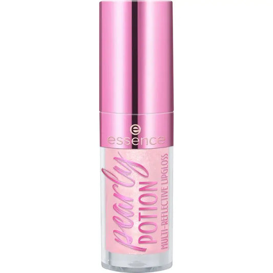 Essence Multireflektívny lesk na pery Pearly Potion Nude, 2,5 ml