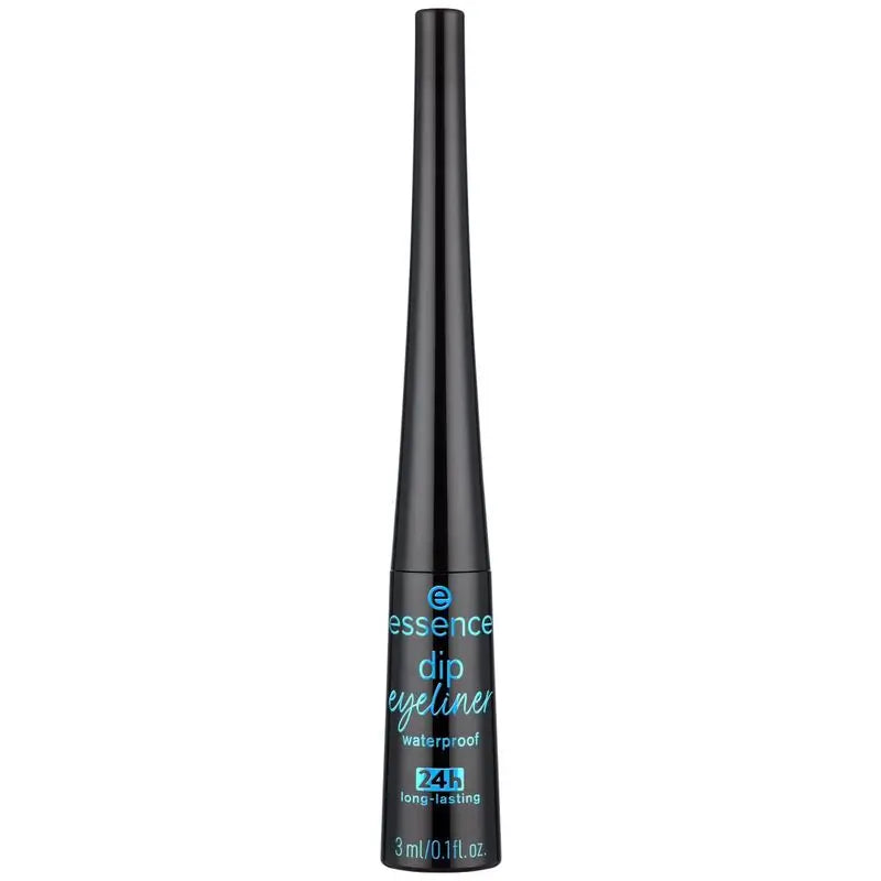 Essence Dip Eyeliner – vodovzdorná, 24-hodinová, dlhotrvácna očná linka 01, 3 ml