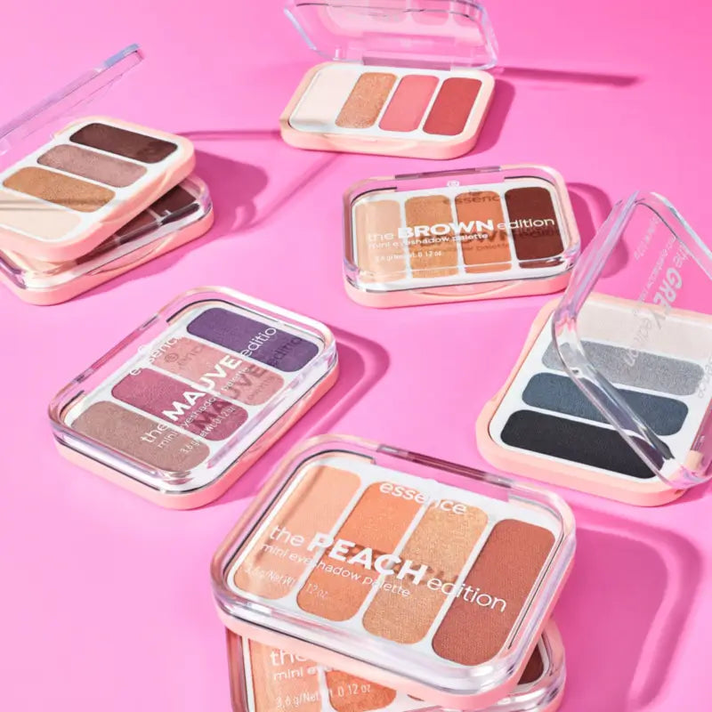 Essence Mini paleta očných tieňov The Grey Edition, 3,6 g