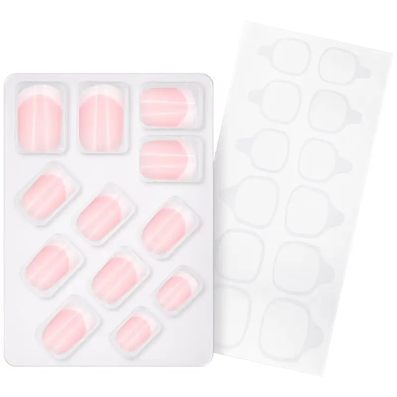 Essence Umelé nechty Click-On French Manicure 01, 12 kusov