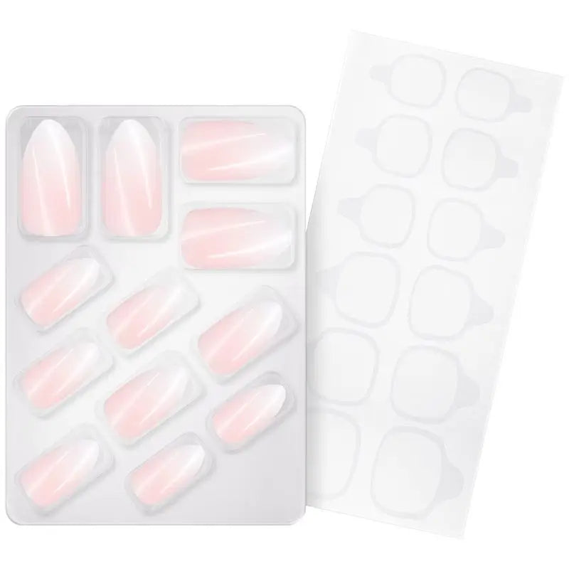 Essence Umelé nechty Click-On French Manicure 02, 12 kusov