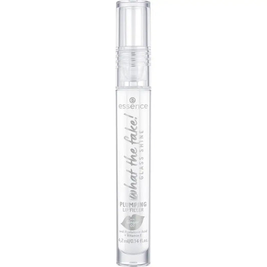 Essence What The Fake! Lesk na pery pre väčší objem Glass Shine, transparentný, 4,2 ml