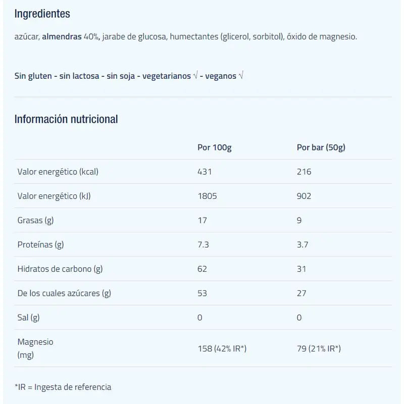 Etixx Ernergy Sport tyčinky s príchuťou marzipánu, 12 ks. 