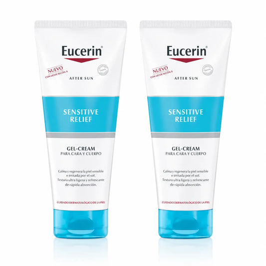 Eucerin Aftersolar Sensitive Relief gél-krém 200 ml, balenie po 2 ks