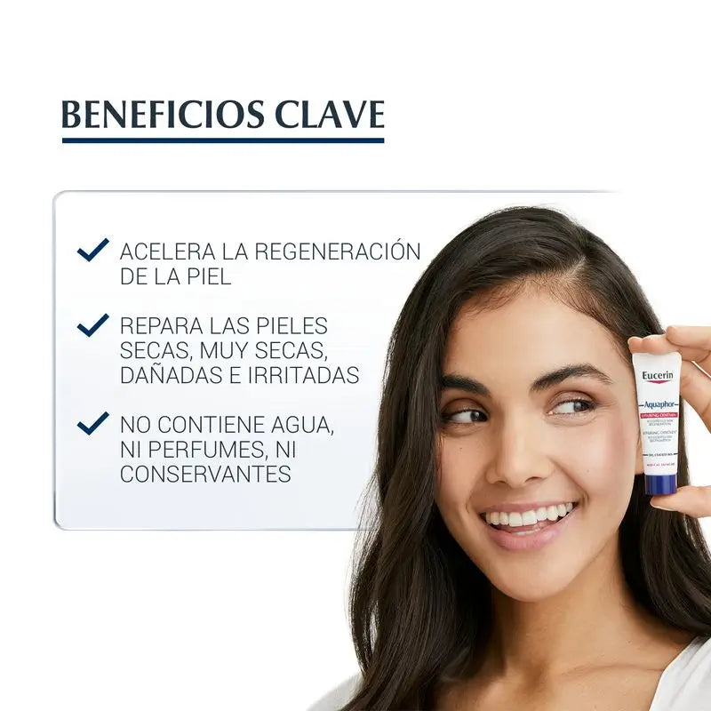 Eucerin Aquaphor SOS regeneračný balzam na pery, 10 ml