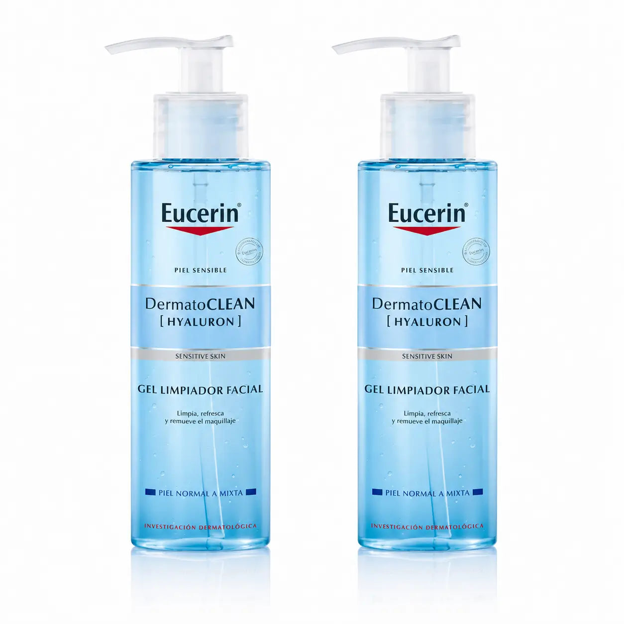 Eucerin Dermatoclean Hyaluron čistiaci gél na tvár, 200 ml, balenie po 2 ks