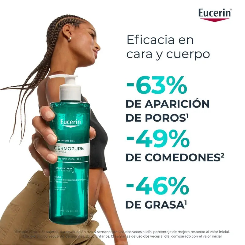 Eucerin Dermopure Oil Control čistiaci gél na tvár, 200 ml