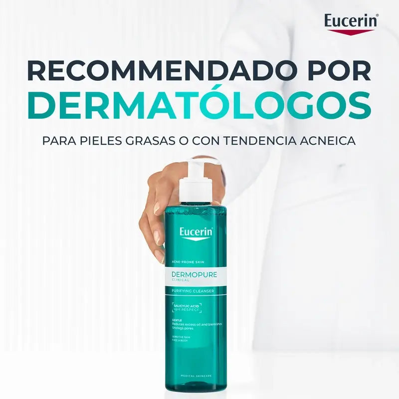 Eucerin Dermopure Oil Control čistiaci gél na tvár, 200 ml