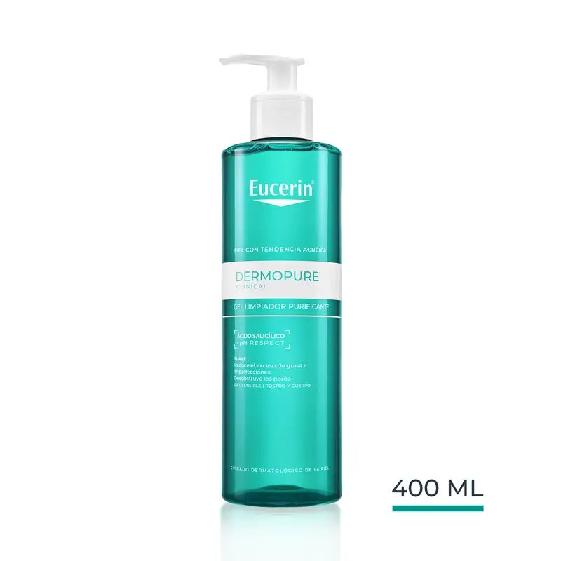 Čistiaci gél Eucerin Dermopure, 400 ml