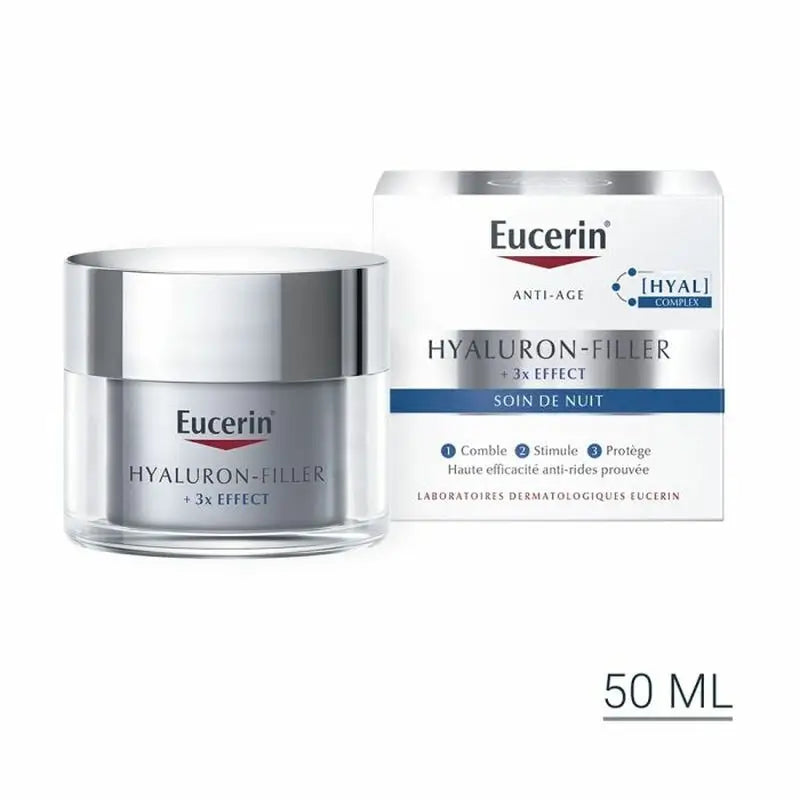 Eucerin Hyaluron Facial Filler 3X Effect Night – NÁHRADNÉ BALENIE, 50 ml