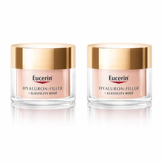 Eucerin Hyaluron Filler + Elasticity Rosé denný krém SPF 30, 50 ml, balenie po 2 ks