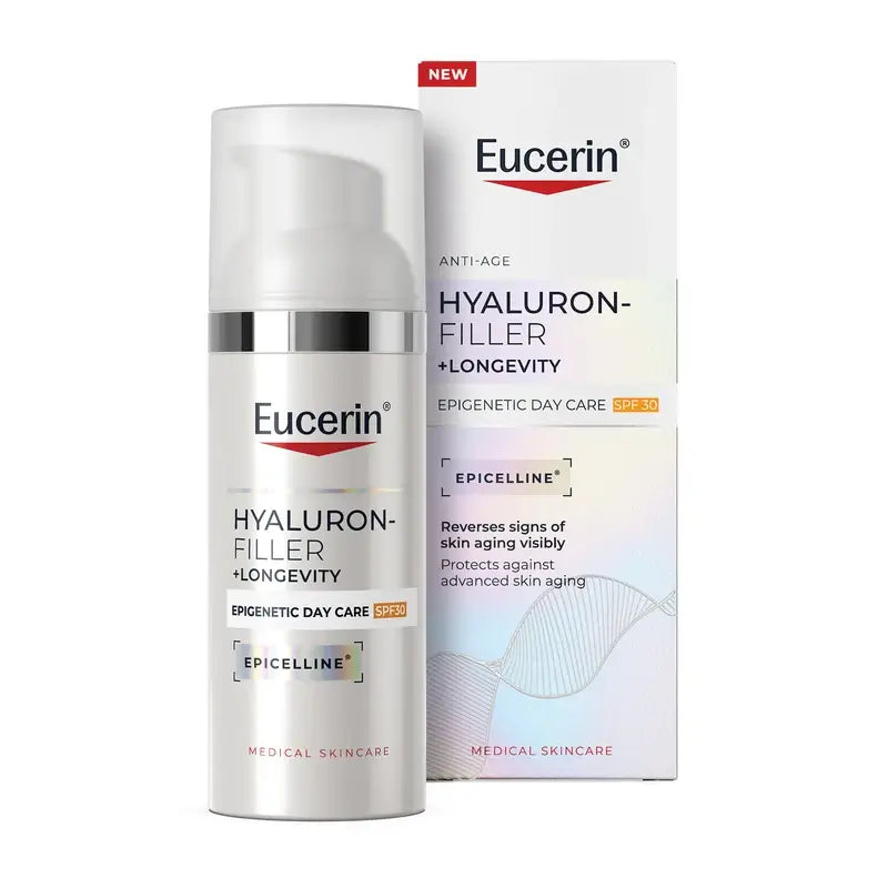Eucerin Hyaluron-Filler + Longevity Epigenetic denný krém SPF 30, 50 ml