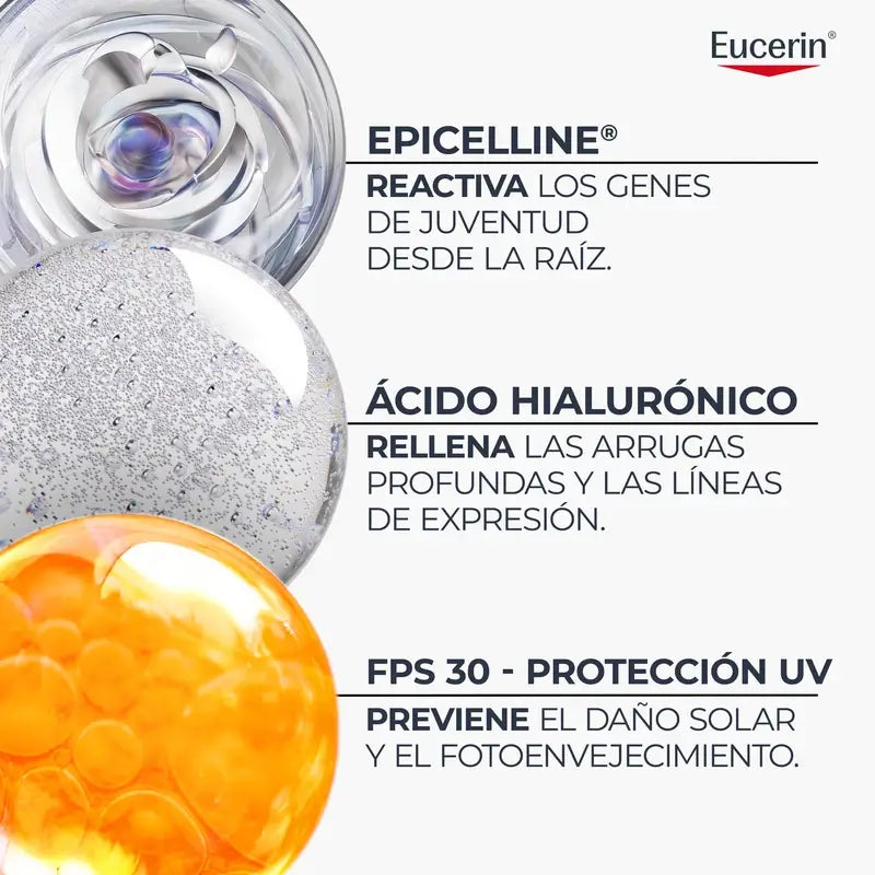 Eucerin Hyaluron-Filler + Longevity Epigenetic denný krém SPF 30, 50 ml