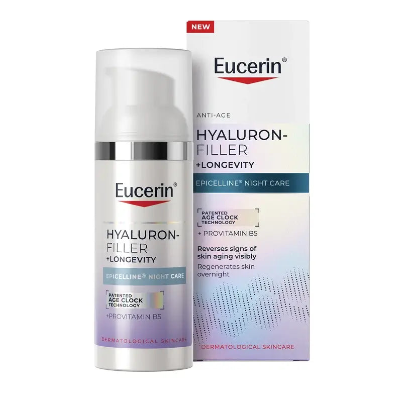 Eucerin Hyaluron-Filler + Longevity Epigenetic nočný krém, 50 ml