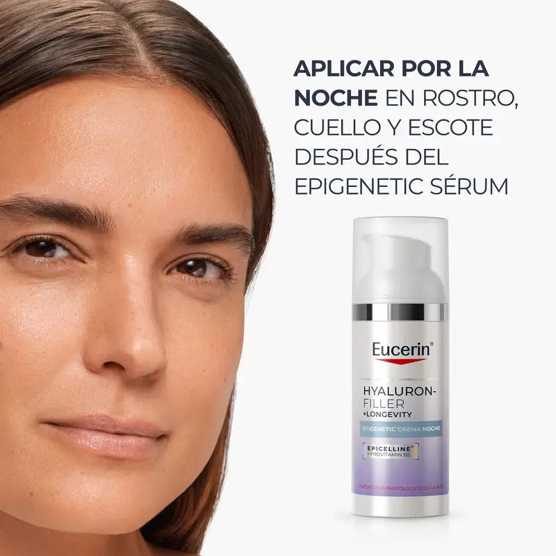 Eucerin Hyaluron-Filler + Longevity Epigenetic nočný krém, 50 ml