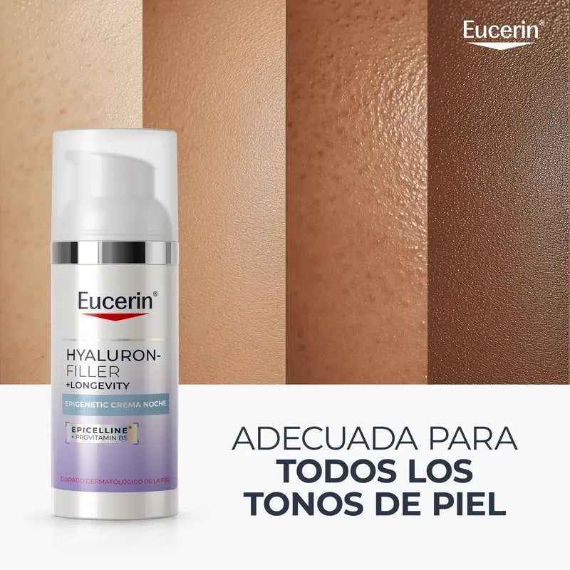 Eucerin Hyaluron-Filler + Longevity Epigenetic nočný krém, 50 ml