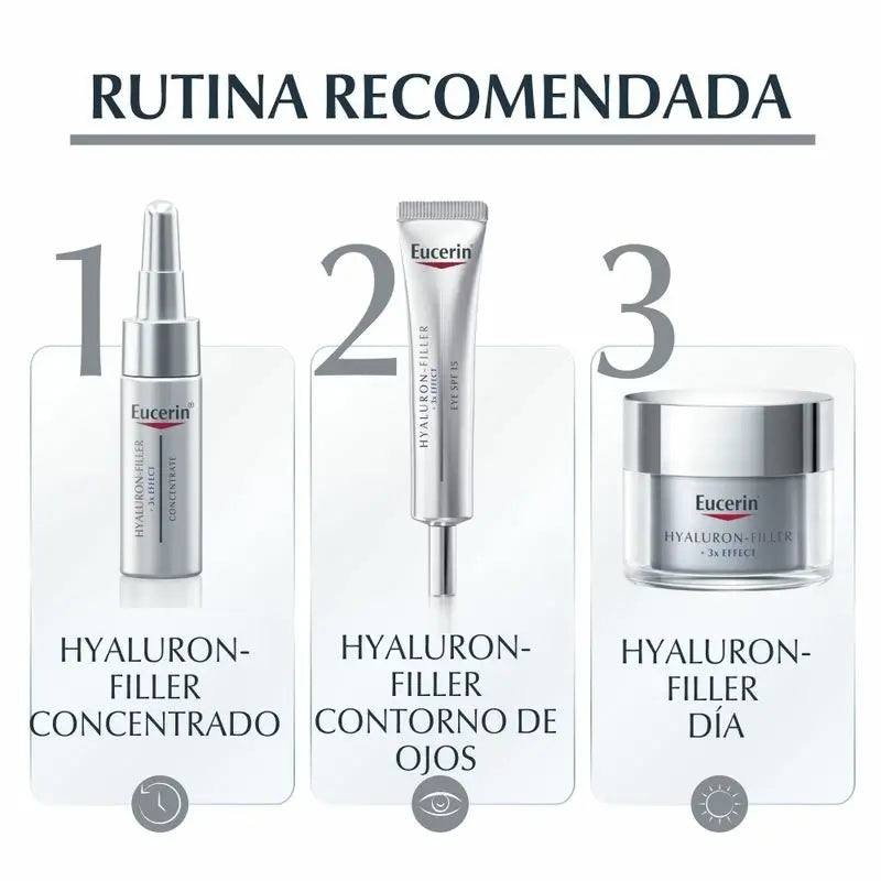 Eucerin Hyaluron Filler Triple Effect X3 denný krém s SPF 15 pre suchú pleť, 50 ml