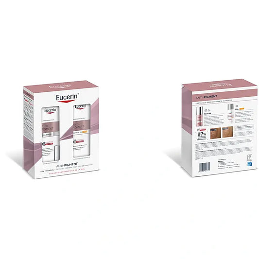 Sada Eucerin Anti-Pigment: Dvojité sérum + denný krém