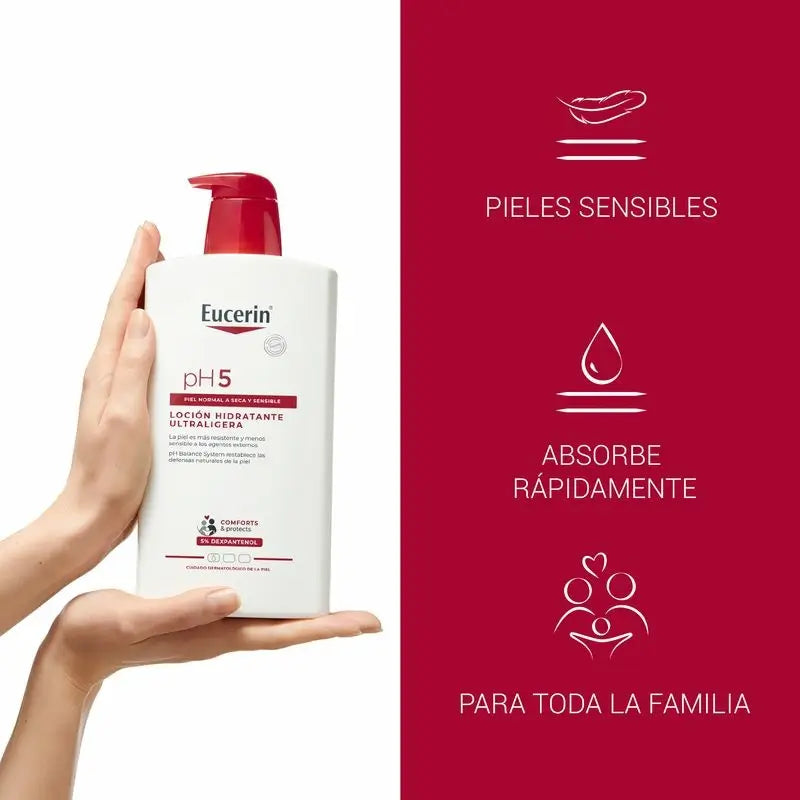 Eucerin Ph5 ultralehký krém, 1000 ml