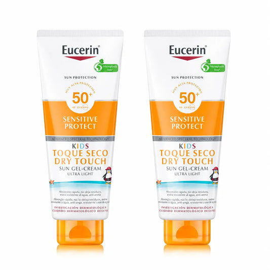 Eucerin Solar Kids Sensitive Protect gélový krém SPF 50+, 400 ml, balenie po 2 ks