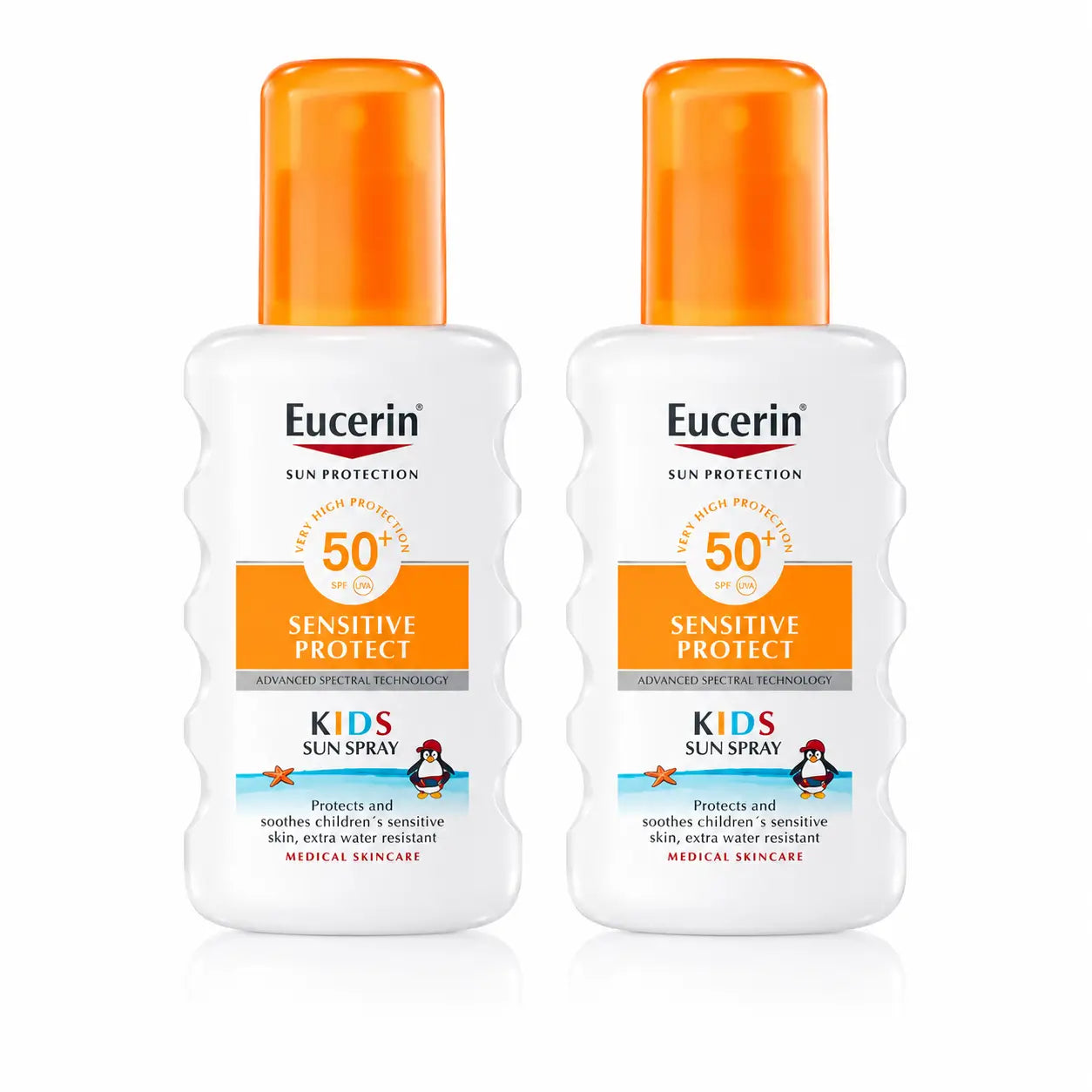 Eucerin Solar Sensitive Protect Kids detský sprej SPF 50+ 200 ml, balenie po 2 ks
