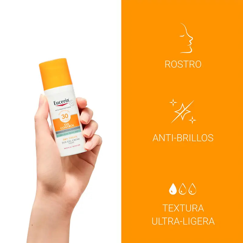 Eucerin Oil Control Solar Gel s matujúcim účinkom SPF30+ 50 ml