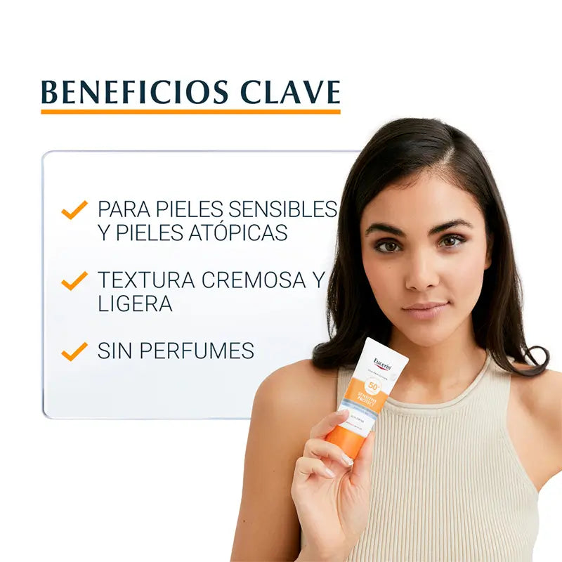 Eucerin Sensitive Protect slnečný krém SPF50+, 50 ml